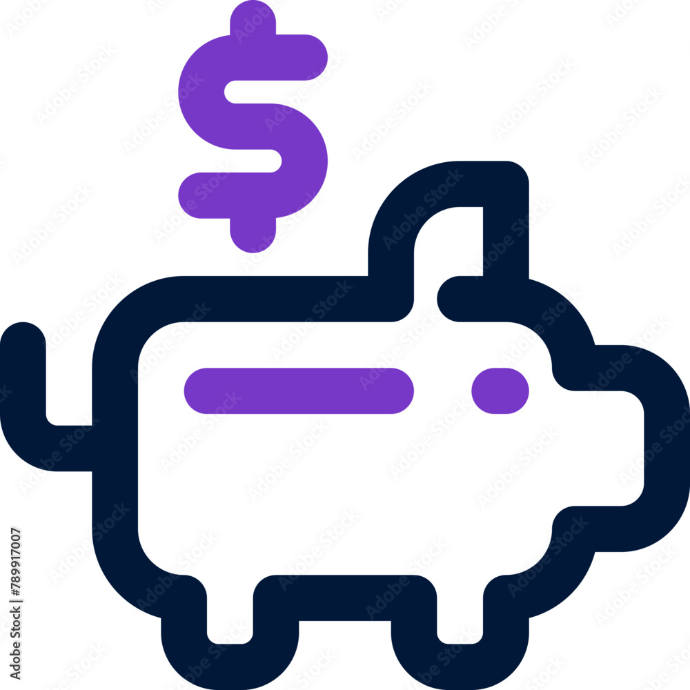 piggy bank icon. vector dual tone icon for your website, mobile, presentation, and logo design. piggy bank icon. vector dual tone icon for your website, mobile, presentation, and logo design.