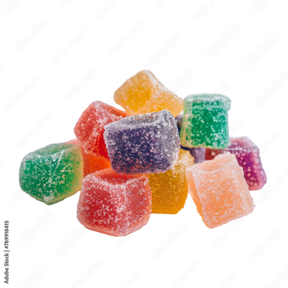 Tasty candies in colorful wrappers isolated on white Tasty candies in colorful wrappers isolated on white