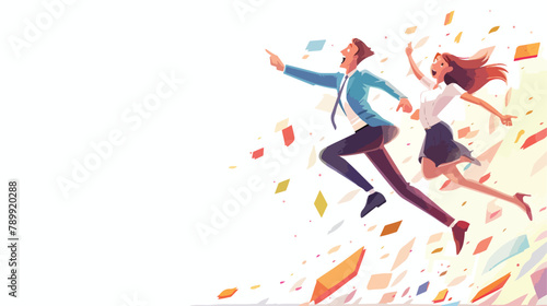 Business Success concept. Vector illustration isolate