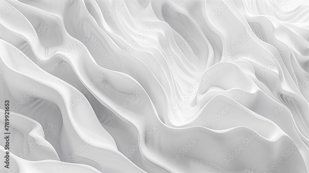 Obraz premium Abstract realistic papercut decoration textured with wavy layers. topography relief.