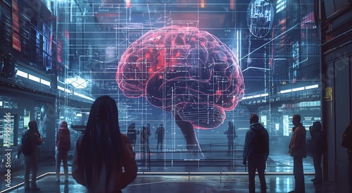 Public Display of a Holographic Human Brain photo