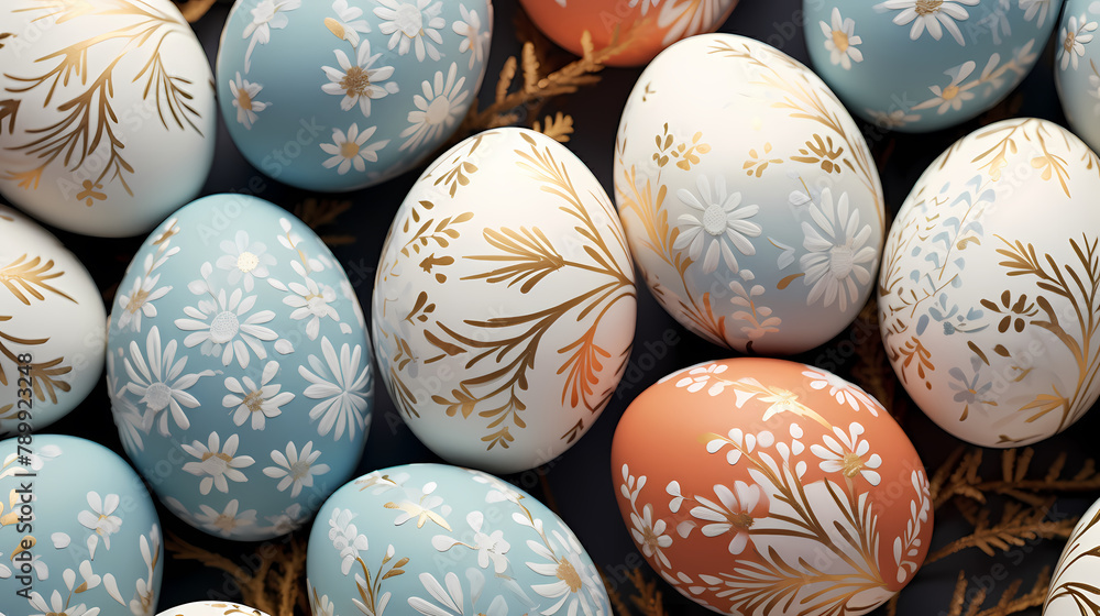 Colorful easter eggs Colorful easter eggs
