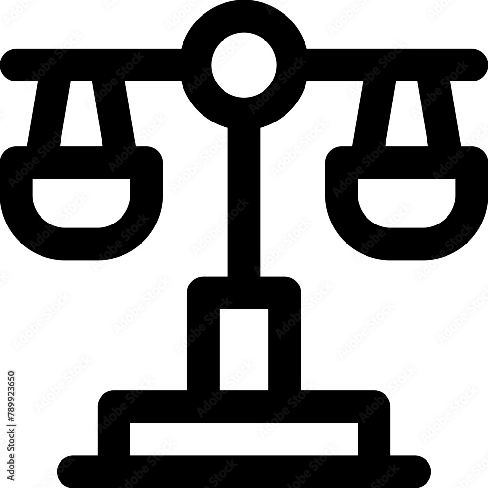 balance icon. vector line icon for your website, mobile, presentation, and logo design. balance icon. vector line icon for your website, mobile, presentation, and logo design.