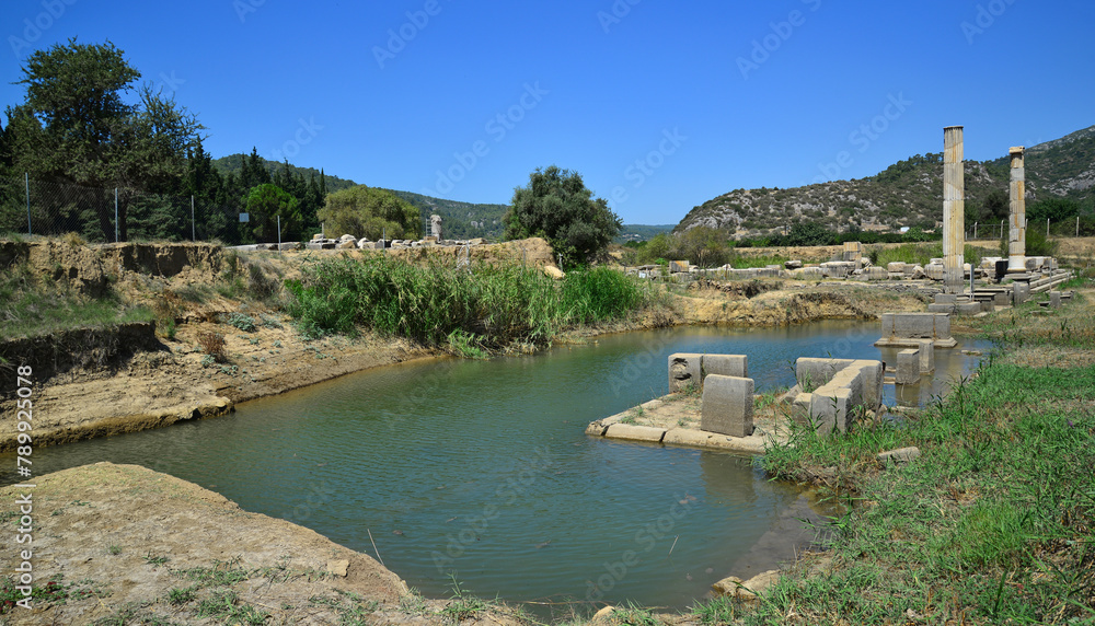 Fototapeta premium Claros Ancient City is in Izmir, Turkey.