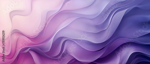 Purple Silk Wave: Soft Swirls of Satin Fabric in a Flowing Texture Illustration