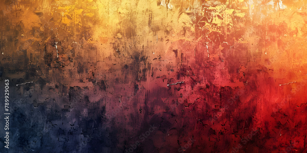 Bold Vibrant Grunge Texture Background, Dynamic Grainy Abstract Background, Vibrant Grainy Grunge Background - Ai Generated
