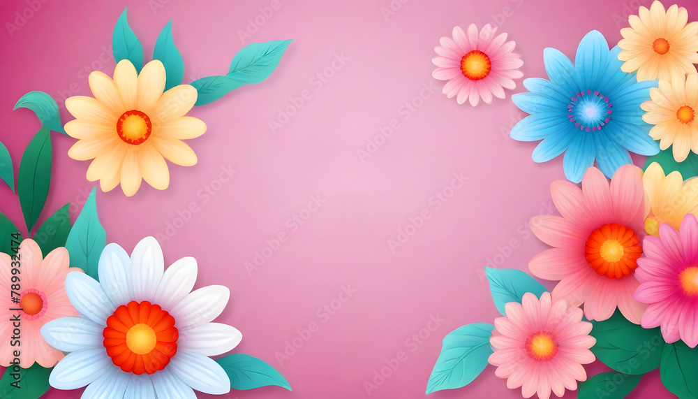 happy mothers day greeting card with flowers copy space 1 happy mothers day greeting card with flowers copy space 1