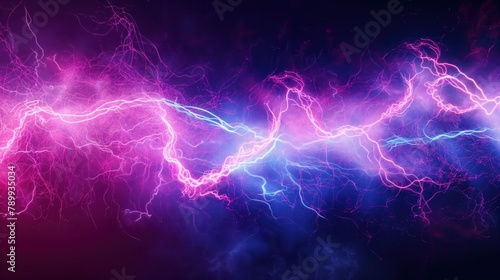 An electric storm of abstract digital particles simulating a disruption in digital communication with sparks and static noise elements