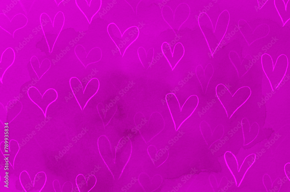 Abstract Valentine's Day hearts. Background texture.