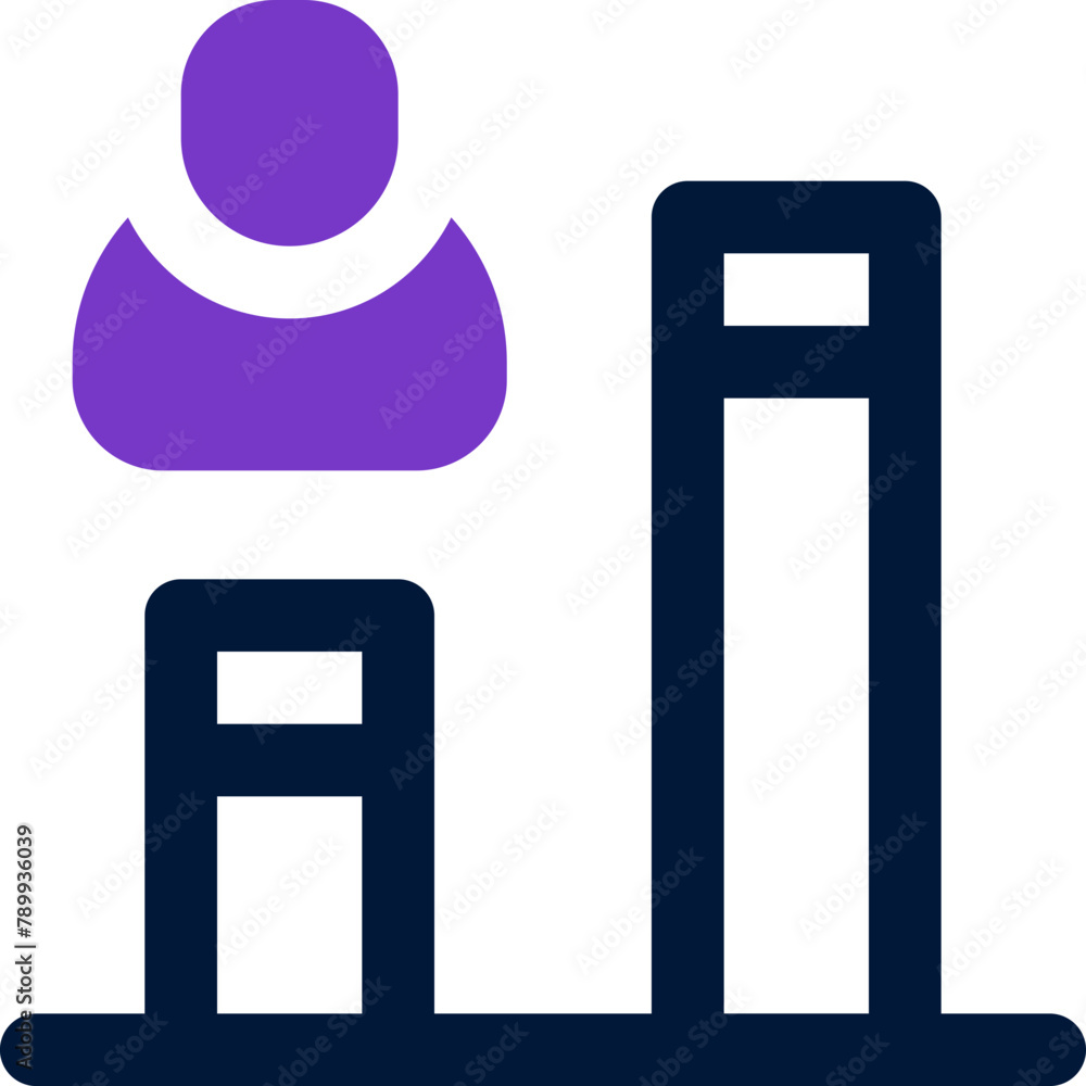 job promotion icon. vector dual tone icon for your website, mobile, presentation, and logo design. job promotion icon. vector dual tone icon for your website, mobile, presentation, and logo design.