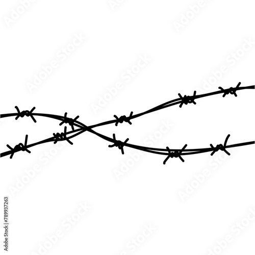 Barbed wire illustration © King