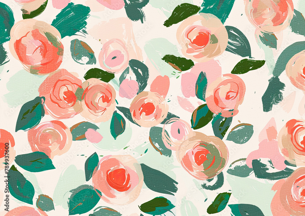 abstract roses flowers oilpaint style background abstract roses flowers oilpaint style background