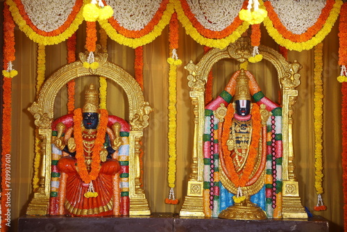 Hindu God Tirupati venkatachalapathy. Hindu god in wedding stage.