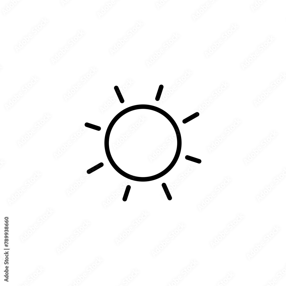sun line icon sun line icon