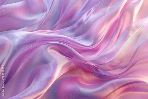 Background with flowing fabric. soft. Product presentation. Luxury 3D rendering of an advertising layout. decorations for events. generative ai