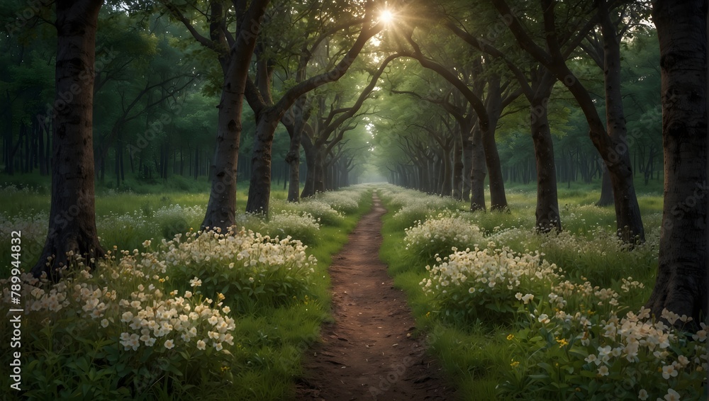 A world where trees grow overnight and flowers bloom with every step taken Generative AI A world where trees grow overnight and flowers bloom with every step taken Generative AI