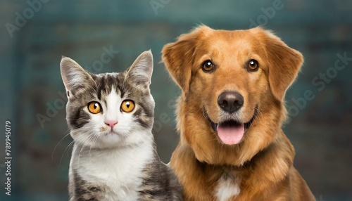Fur-Ever Friends  Dog and Cat Demonstrating Unwavering Friendship