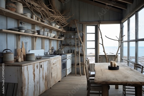Driftwood Delight: Coastal Beach Shack Kitchen Decor Inspirations
