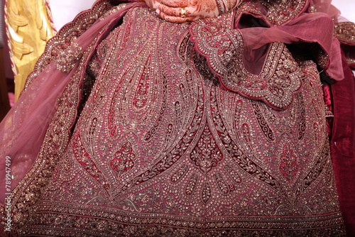 intricately designed lehenga- indian bridal wear