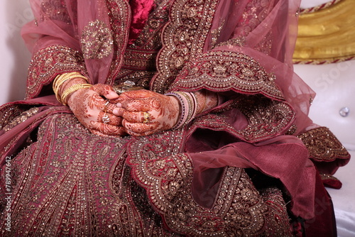 intricately designed lehenga- indian bridal wear