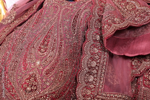 intricately designed lehenga- indian bridal wear