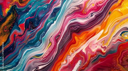 Seamless transition in an abstract art piece, colors flowing into one another without boundaries, smooth and soothing