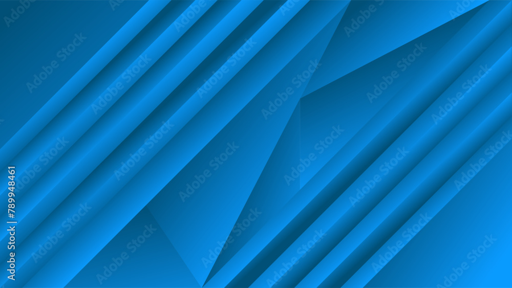 Fototapeta premium ABSTRACT BLUE GRADIENT BACKGROUND SMOOTH COLORFUL DESIGN WITH GEOMETRIC SHAPES VECTOR TEMPLATE GOOD FOR MODERN WEBSITE, WALLPAPER, COVER DESIGN 