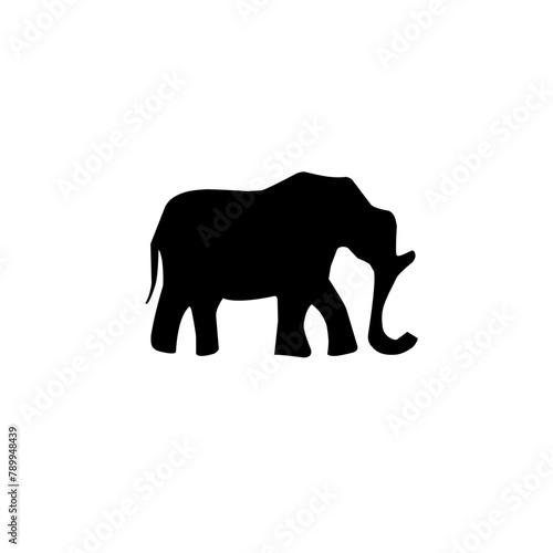 Elephant Icon Silhouette