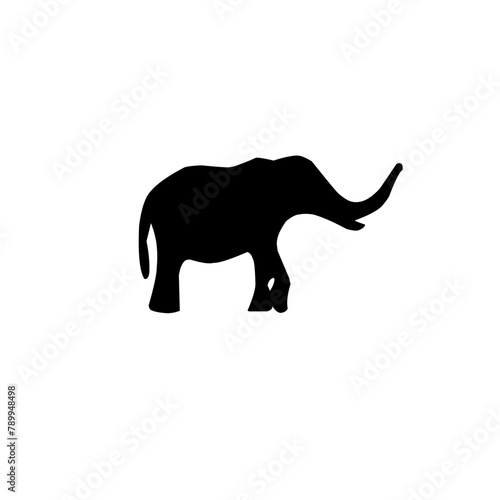 Elephant Icon Silhouette