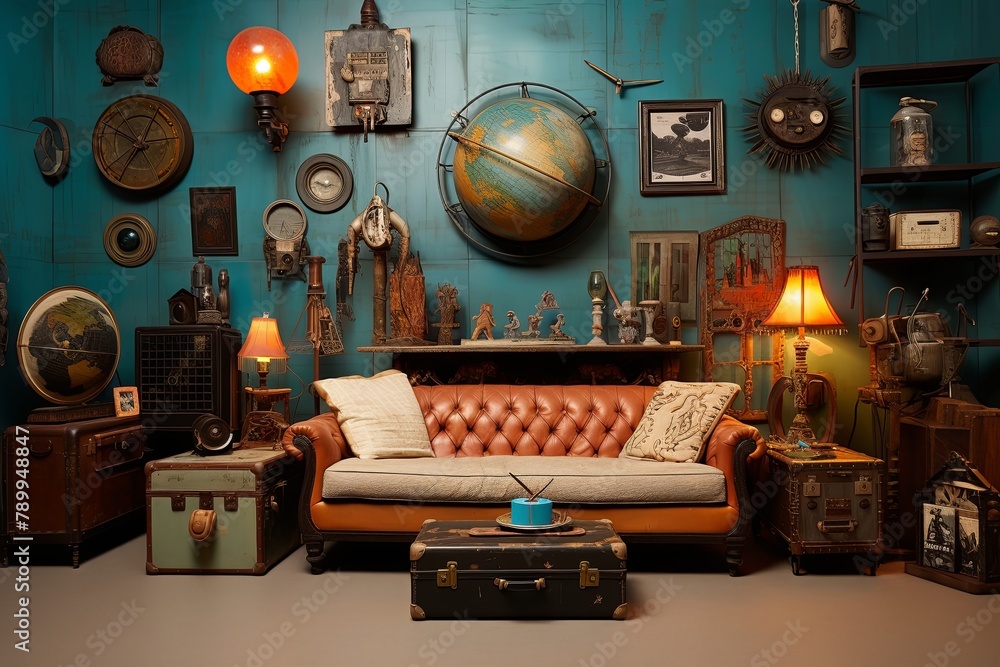 Repurposed Eclectic Bazaar Living Room: Creative Flair Ideas Showcase