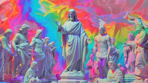 Jesus Christ in art form with the help of AI to expand the concept.