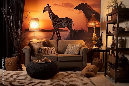 Exotic Safari Bedroom Decor: Safari Wall Decals, Animal Print, Adventure-Inspired Room