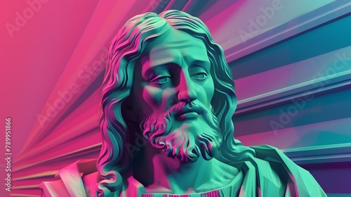 Jesus Christ in art form with the help of AI to expand the concept.