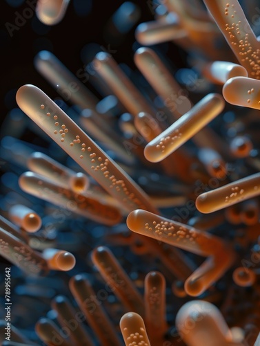 Probiotic bacteria in the small intestine photo