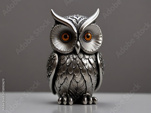 Modern and classy resin art figure of a lucky owl: