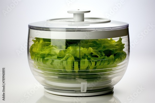 Salad Spinner , white background. photo