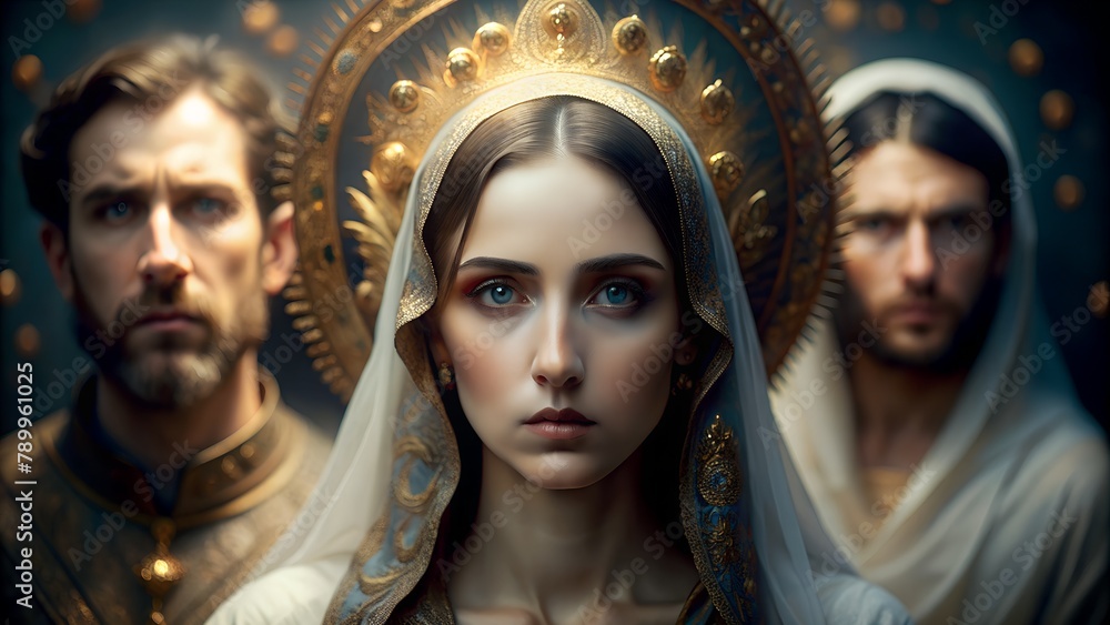 he Annunciation: Virgin Mary and Archangel Gabriel