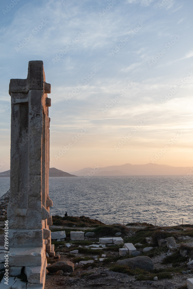 Apollo Temple, Naxos, Cyclades, Greece sunset images Apollo Temple, Naxos, Cyclades, Greece sunset images