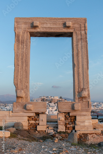 Apollo Temple, Naxos, Cyclades, Greece sunset images