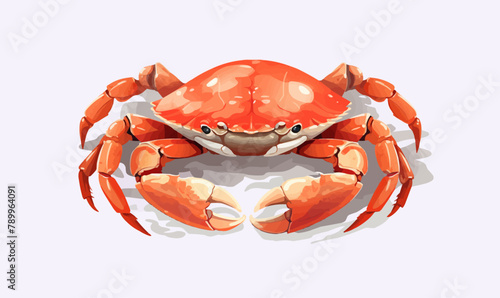 dungeness crab isolated vector style with transparent background illustration