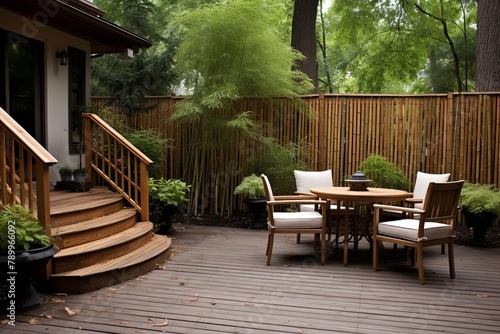 Bamboo Fencing: Tranquil Zen Garden Patio Inspirations for a Calming Atmosphere