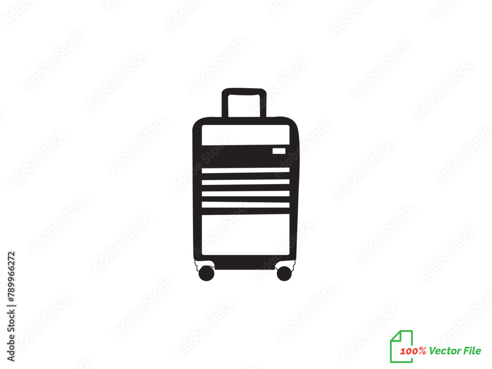 Travel bag icon. Baggage Suitcase bag icon. Backpack icon cabin luggage. black briefcase Trolley Bag with a handle. Summer vacation time tourism. Travel luggage symbol set. travel bag icon vector Travel bag icon. Baggage Suitcase bag icon. Backpack icon cabin luggage. black briefcase Trolley Bag with a handle. Summer vacation time tourism. Travel luggage symbol set. travel bag icon vector