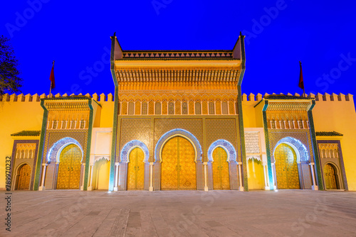 Obraz na płótnie Fez or Fes, Morocco. Alawi Royal Palace. w salonie