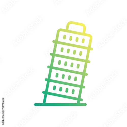 Pisa Tower vector icon