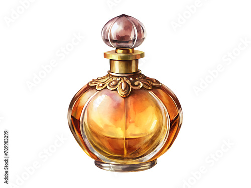 Beautiful luxury glass perfume bottle