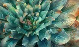 Capture the intricate beauty of a botanical wonder from a worms-eye view using watercolor medium, emphasizing delicate textures and vibrant hues