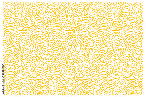Free vector line art Noodle pasta seamless pattern design on white background photo