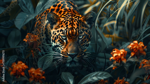 leopard in the jungle 4k wallpaper