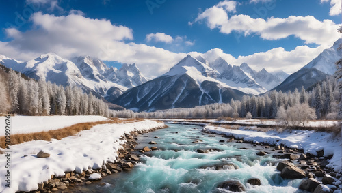 winter mountain landscape