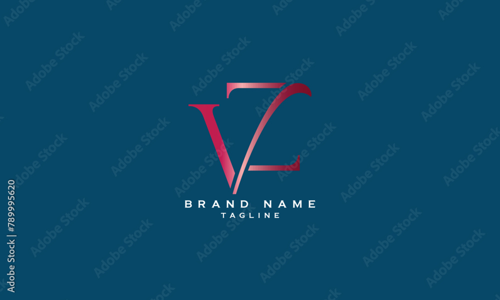 VZ, ZV, Abstract initial monogram letter alphabet logo design VZ, ZV, Abstract initial monogram letter alphabet logo design